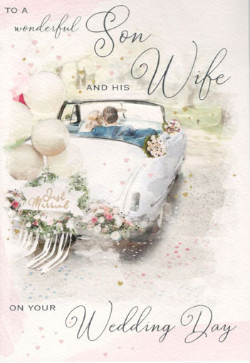 Picture of SON & WIFE WEDDING CARD